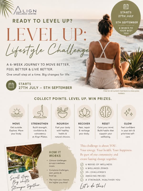 Align Wellness Centre Level Up lifestyle challenge
