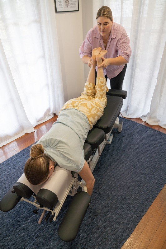 Chiropractic table treatment